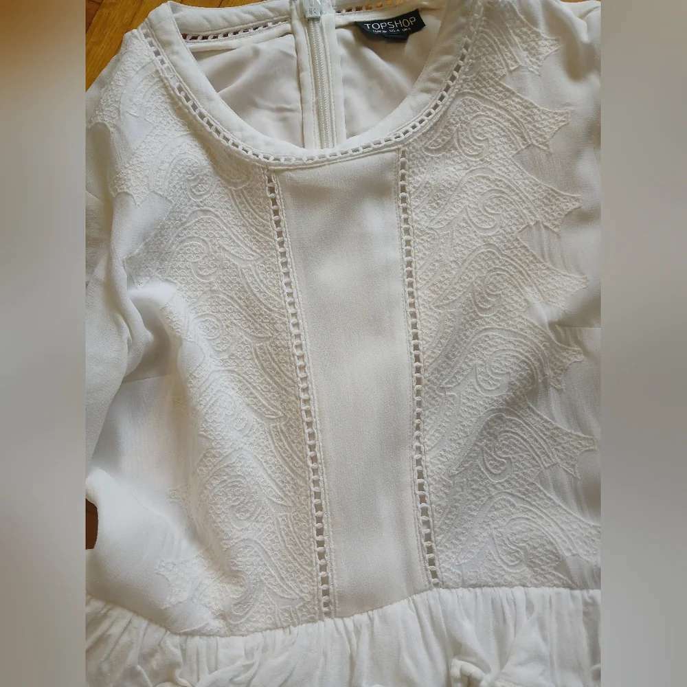 Topshop Embroidered Eyelet Dress - Picture 5 of 14